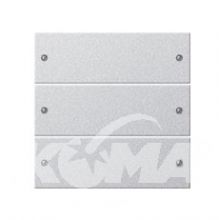 Zestaw klawiszy potrójny System 55 kolor aluminiowy